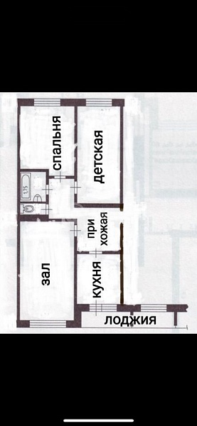 3-к квартира, 66 кв.м.